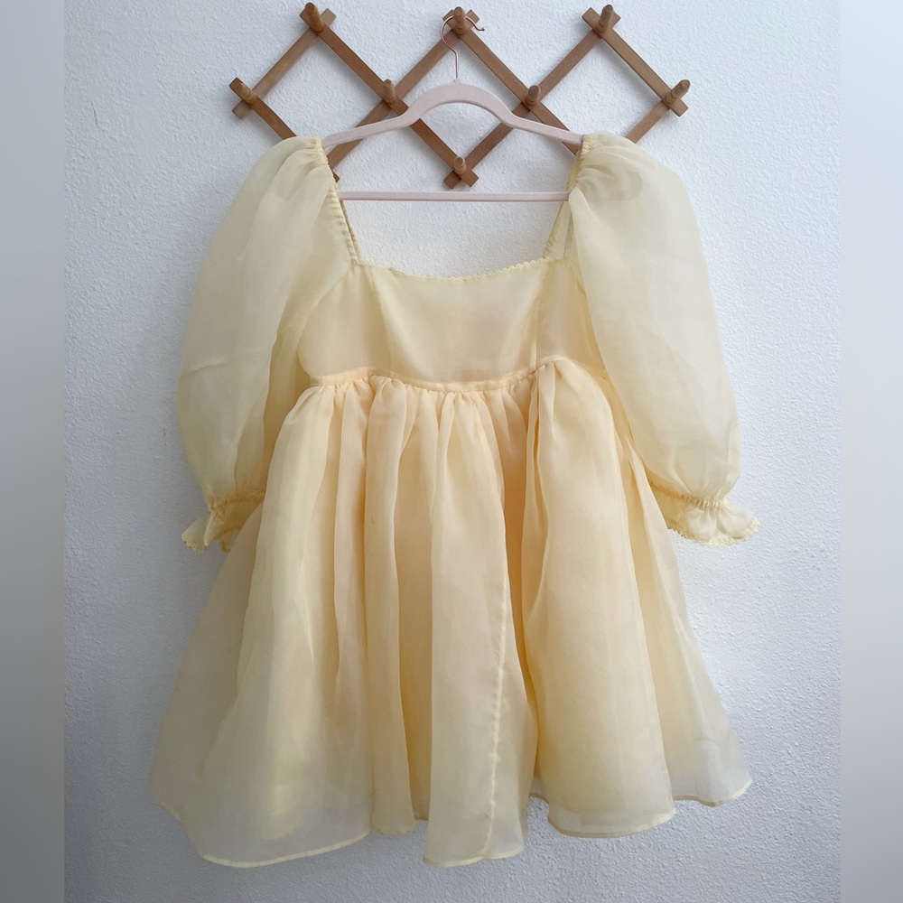 Selkie Baby Banana Puff Dress